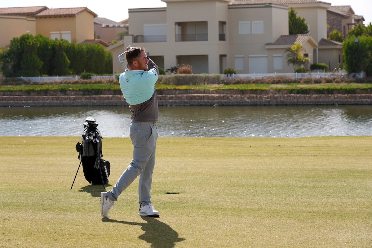 Ben Jones leads at the Egypt Golf Series Address Marassi Golf Resort 2 after Round 1. (Supplied)