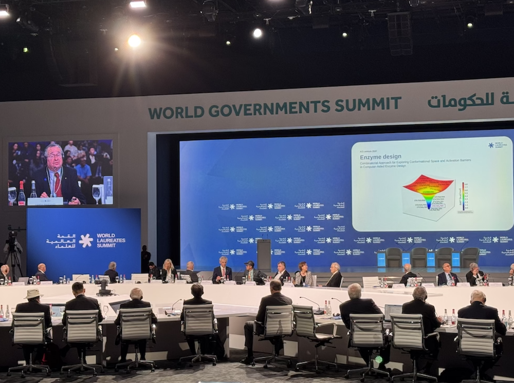 Scientists and academics gathered in Dubai on Sunday for the opening of the World Laureates Summit argued that artificial intelligence does, in fact, help them work faster, spot patterns and test ideas that would otherwise take years or decades. (AN Photo)