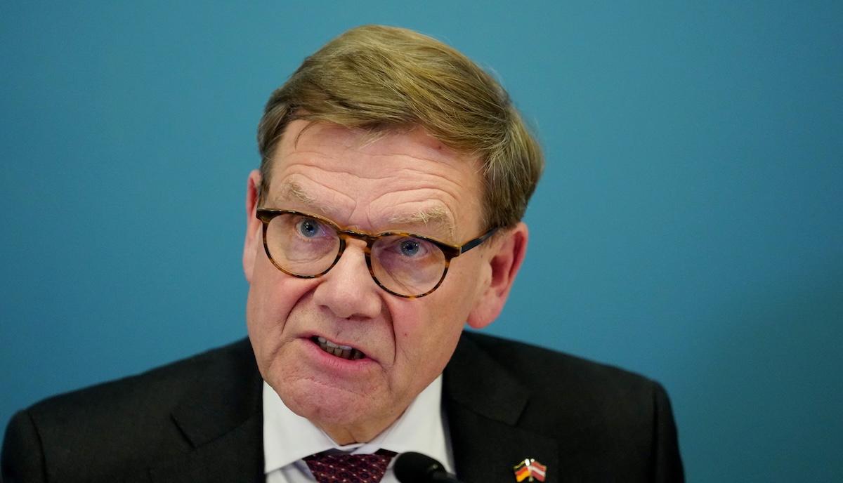German Foreign Minister Johann Wadephul gives a statement during his visit to Latvia on January 26, 2026 in Riga. (FILE/AFP)