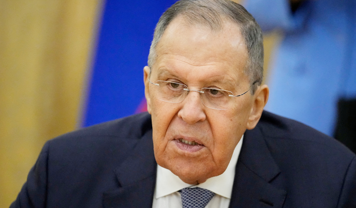 Russian Foreign Minister Sergei Lavrov attends a meeting at the ministry headquarters in Moscow, Russia, February 2, 2026. (REUTERS)