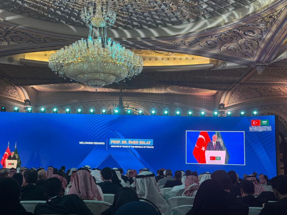 Turkish Minister of Trade Omer Bolat said that the volume of trade between Turkiye and Saudi Arabia is steadily growing at the Saudi-Turkiye Investment Forum in Riyadh. (AN Photo/Hebshi Alshammari)