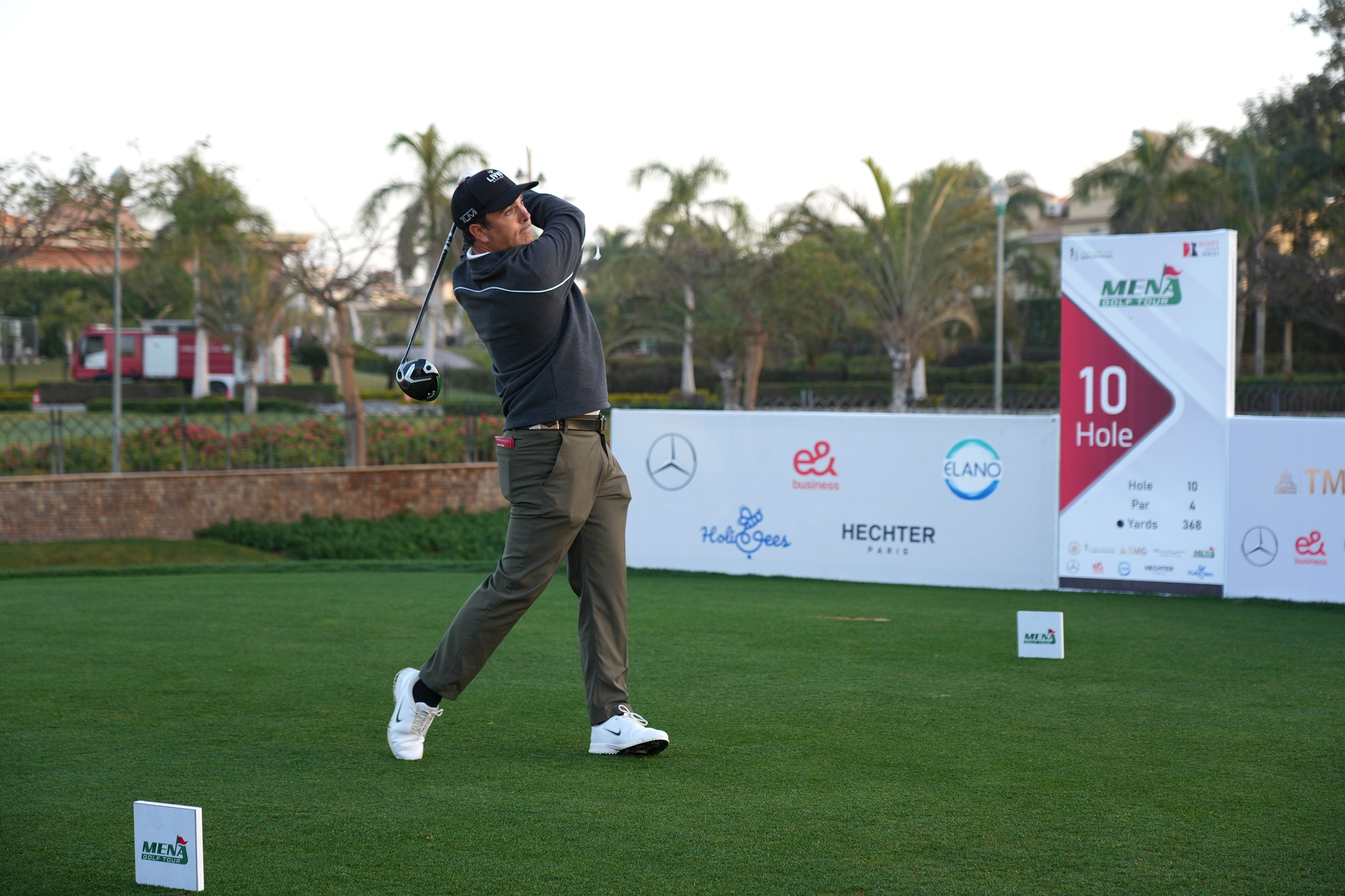 Spain's Juan Salama on his way to a sensational course record of 10-under par 60 at Madinaty in Cairo. (Supplied)
