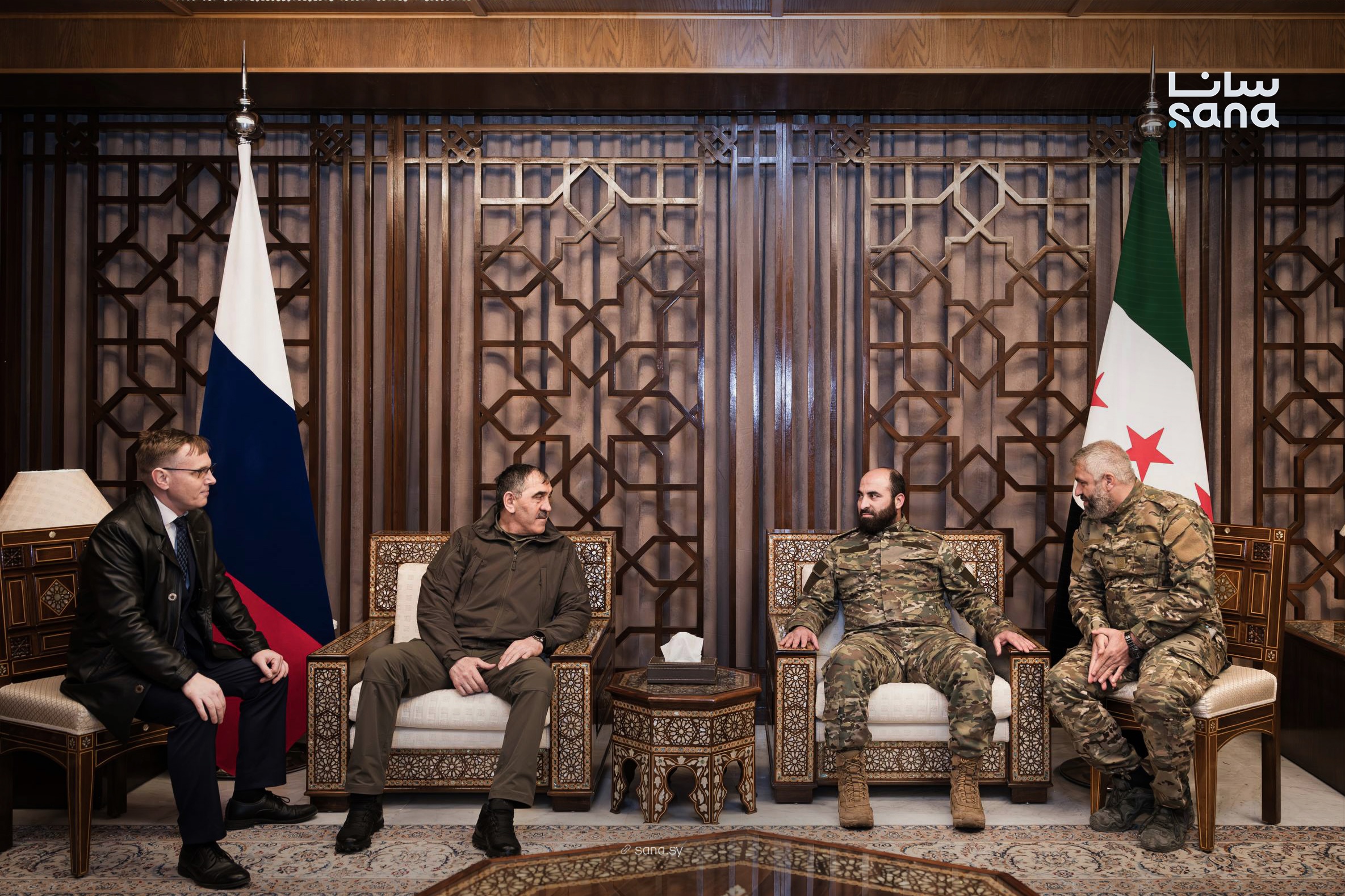 Syria’s Chief of General Staff Maj. Gen. Ali Al-Naasan and the Russian Deputy Defense Minister Yunus-Bek Yevkurov met in Damascus. (SANA)