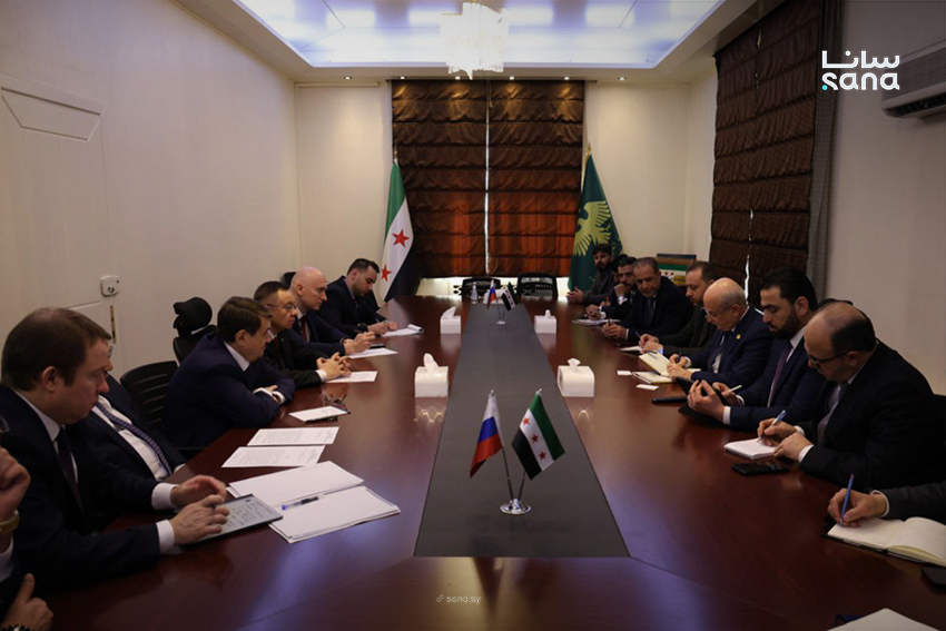 The talks in Damascus assessed the condition of Syria’s railway lines. (SANA)