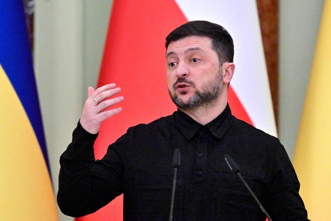 President Volodymyr Zelensky says will not accept the US making deals with Russia about Ukrainian sovereignty unless Kyiv is also involved. (AFP)