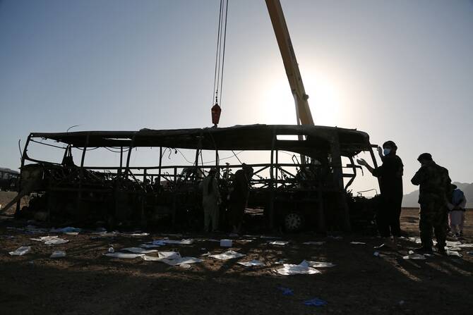 At least 12 people were killed and three seriously injured when a minibus overturned and crashed into a valley in northeastern Afghanistan, local officials said on Saturday. (AFP/File)