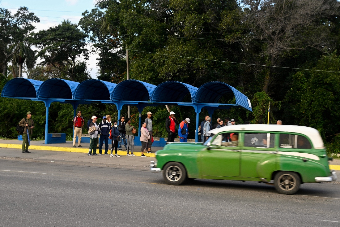 People wait for transportation as Cubans brace for fuel scarcity measures after U.S. tightens oil supply blockade, in Havana, Cuba. (Reuters)