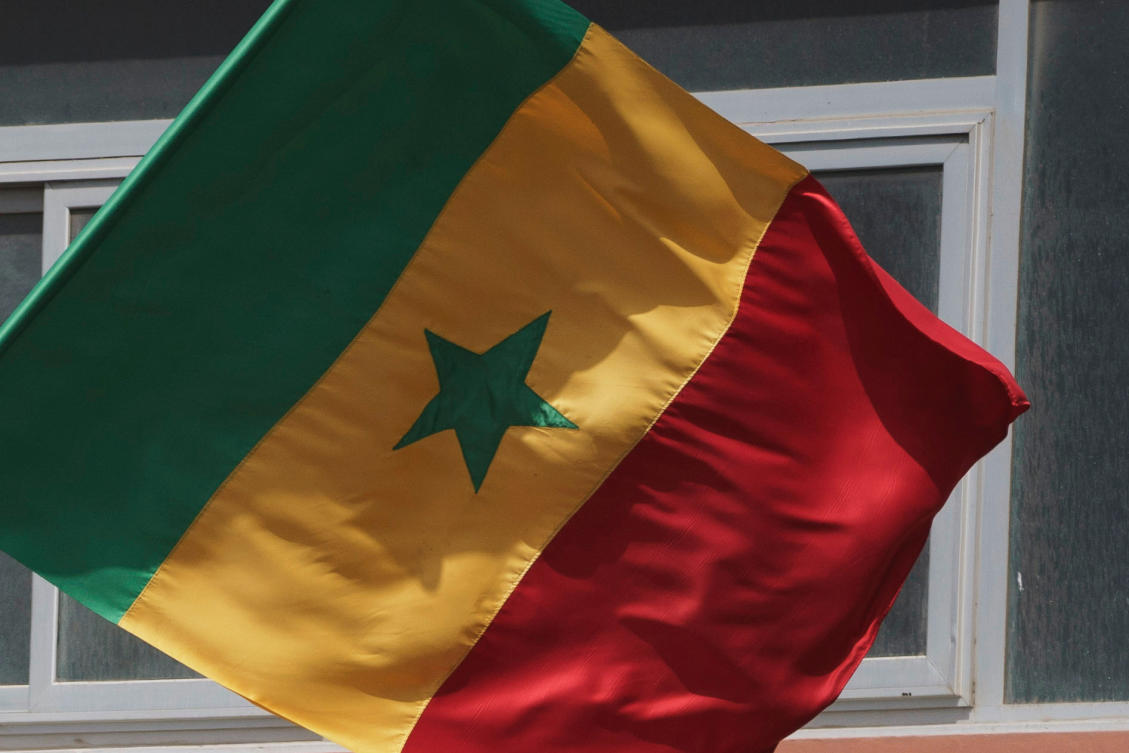 FILE - Senegal's national flag is seen in Dakar, Senegal, on May 12, 2023. (AP Photo/Leo Correa, File)