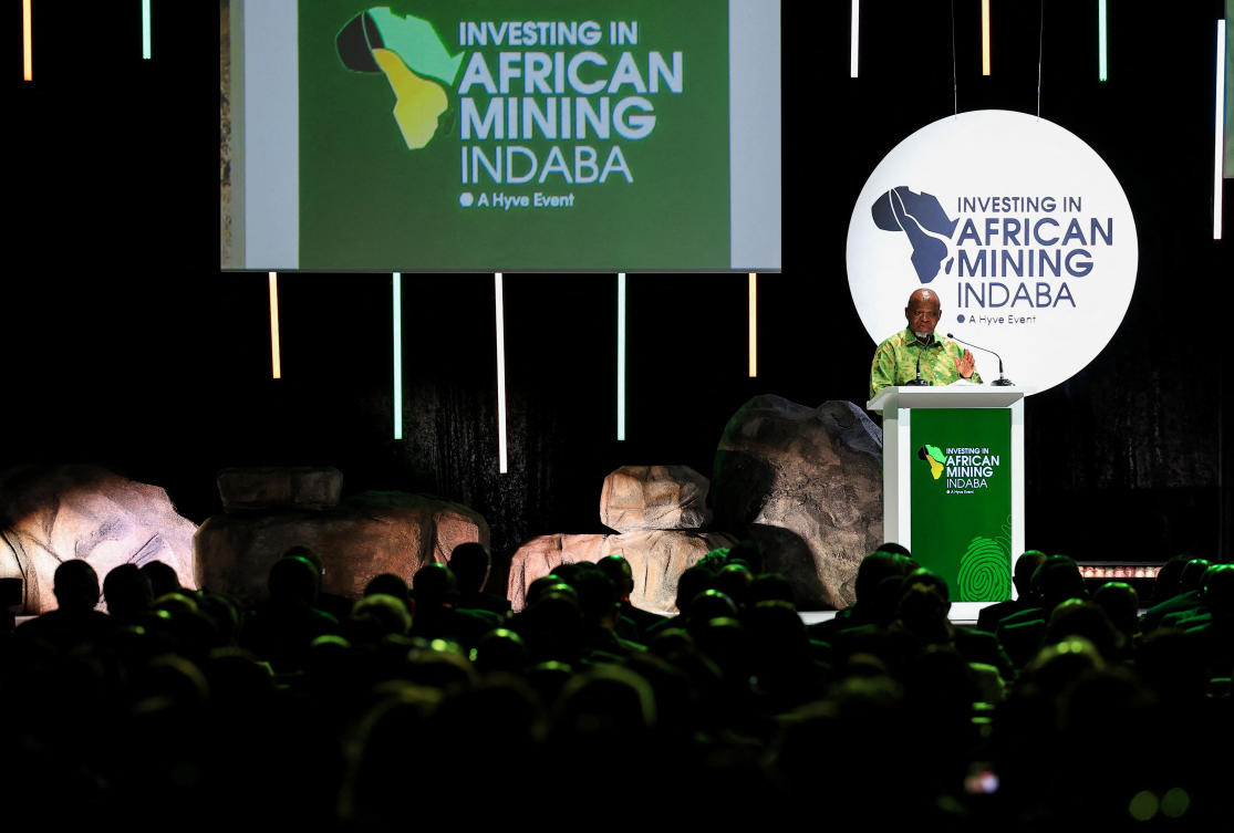 Investing in African Mining Indaba conference, in Cape Town, South Africa, February 9, 2026. (File/REUTERS)
