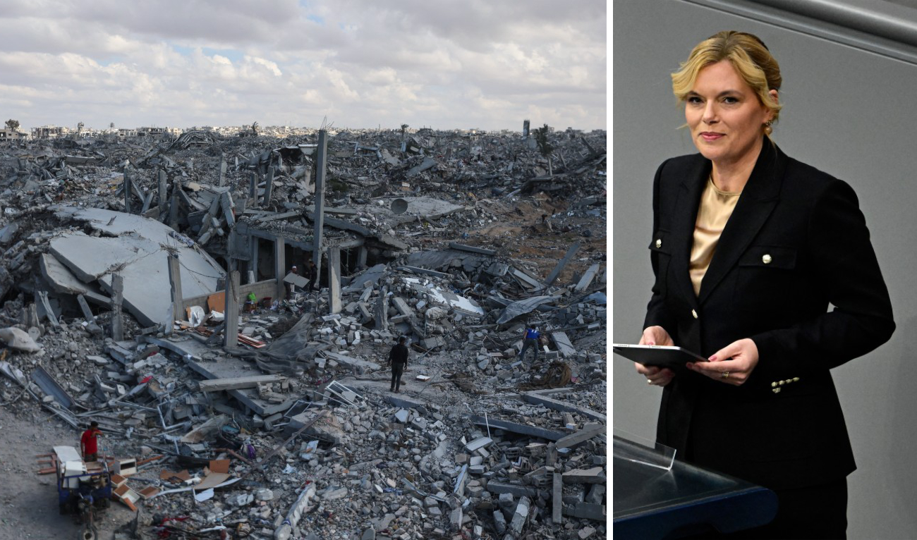 Julia Kloeckner spent “about an hour in the part of Gaza controlled by Israeli army forces,” parliament said. (AFP/File)