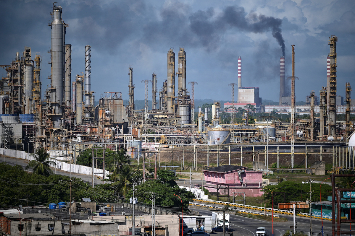 The El Palito refinery of Venezuelan state oil company PDVSA. A Treasury Department general license will allow Chevron, BP, Eni, Shell and Repsol to operate oil and gas operations in the country. (Reuters/File)