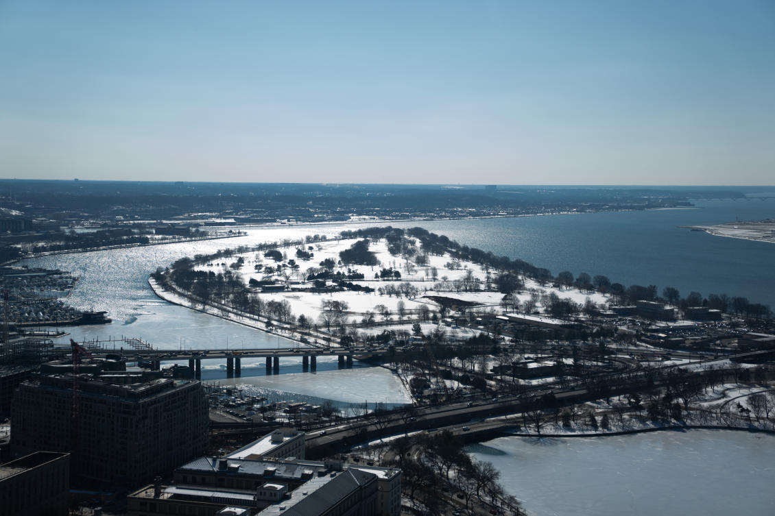 The lawsuit filed on Friday said the Trump administration’s reconstruction of East Potomac Park that includes the East Potomac Golf Course, above, violated a congressional act from 1897. (AP)