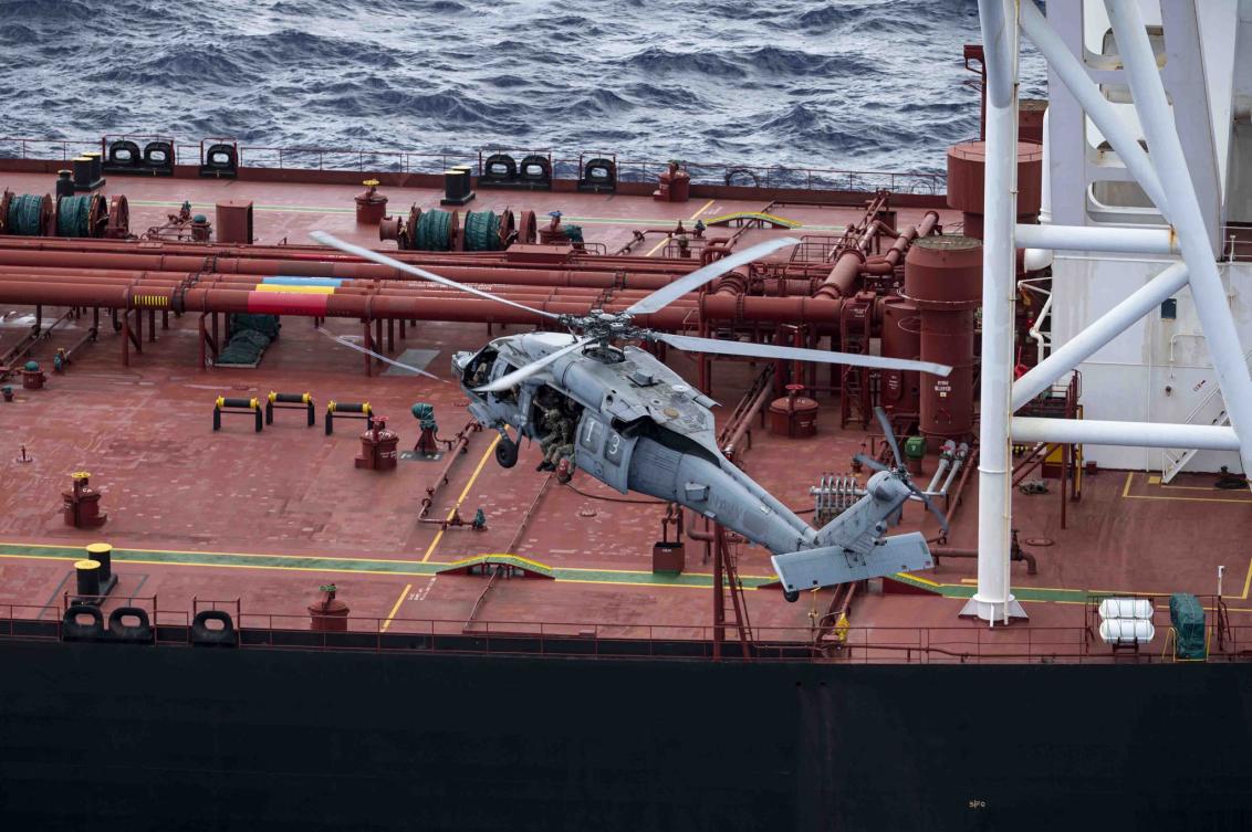 US military boards another oil tanker in Indian Ocean after tracking it from the Caribbean