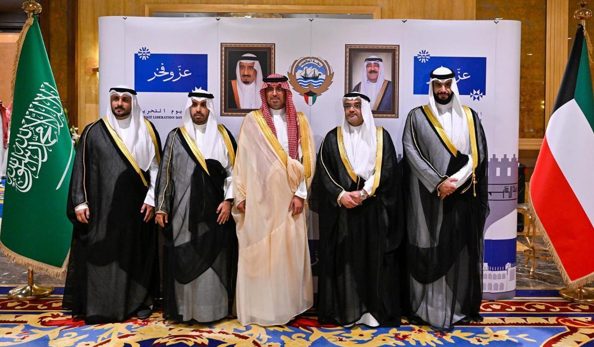 Prince Saud was received by Kuwait’s Consul General Yousef Abdullah Al-Tunaib and other consulate officials. (SPA)