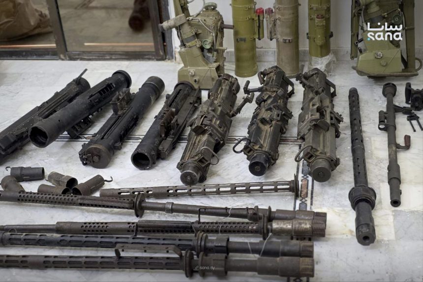 The operation is part of efforts by Syrian security forces to combat arms smuggling. (SANA)
