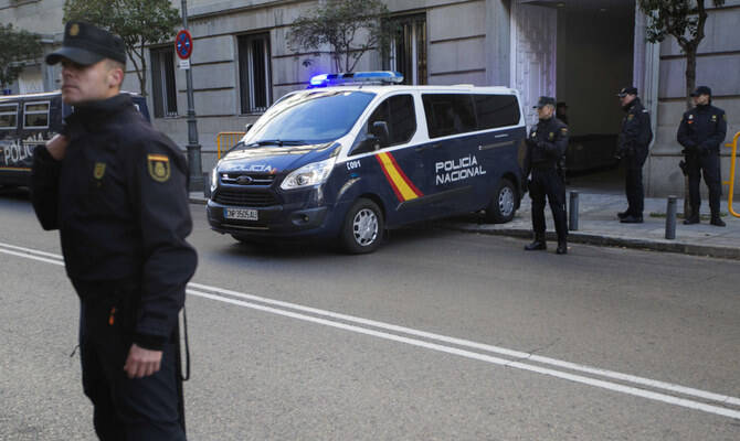 Spanish police said Tuesday they have captured a fugitive known as “the man of a thousand names” wanted by Peruvian authorities for alleged possession of explosives. (AP/File)