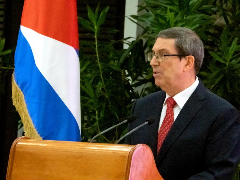 Cuban Foreign Minister Bruno Rodriguez speaks during a press conference in Havana on September 17, 2025. (FILE/AFP)