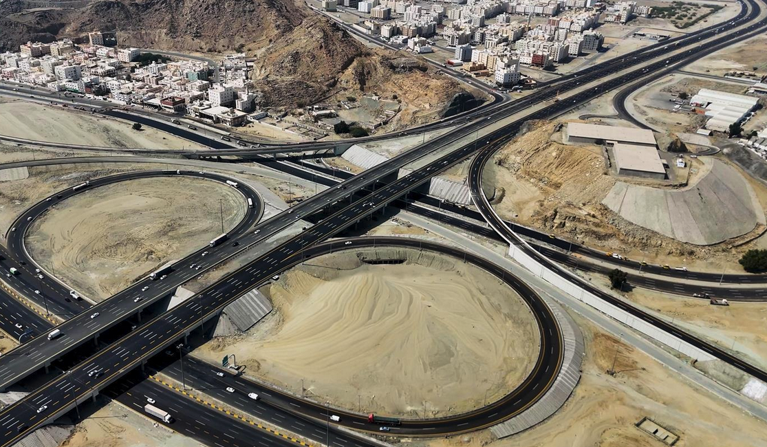 The project includes new direct lanes for vehicles traveling from the Fourth Ring Road to King Faisal Road in both directions. (SPA)