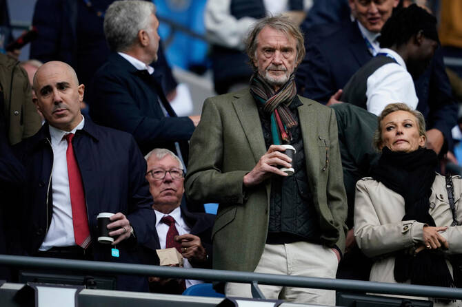 Manchester United co-owner Jim Ratcliffe has been reminded of his “responsibilities as a participant in English football” after he triggered a storm of criticism for claiming Britain had been “colonized” by immigrants. (AP/File)