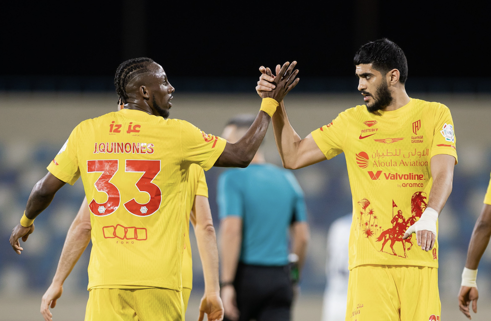 Al-Qadsiah maintain title challenge as a Julian Quinones hat-trick fuels win over Al-Okhdood