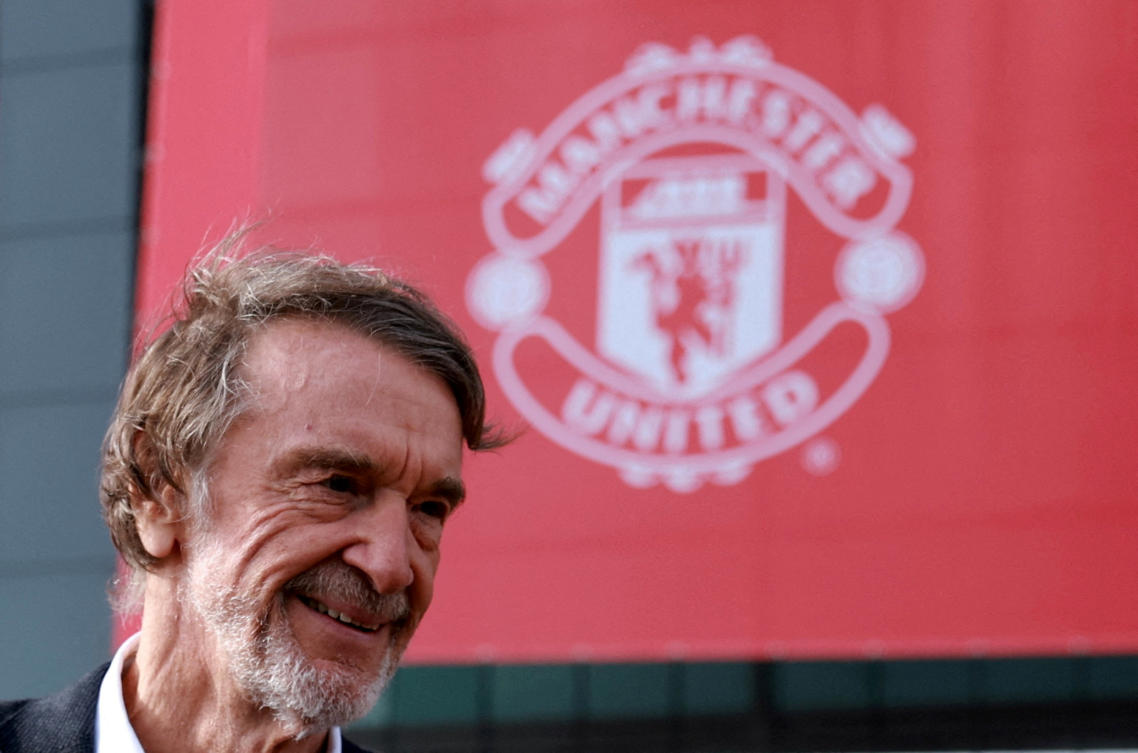 FILE PHOTO: Ineos chairman Jim Ratcliffe is pictured at Old Trafford in Manchester, Britain, March 17, 2023 (Reuters)
