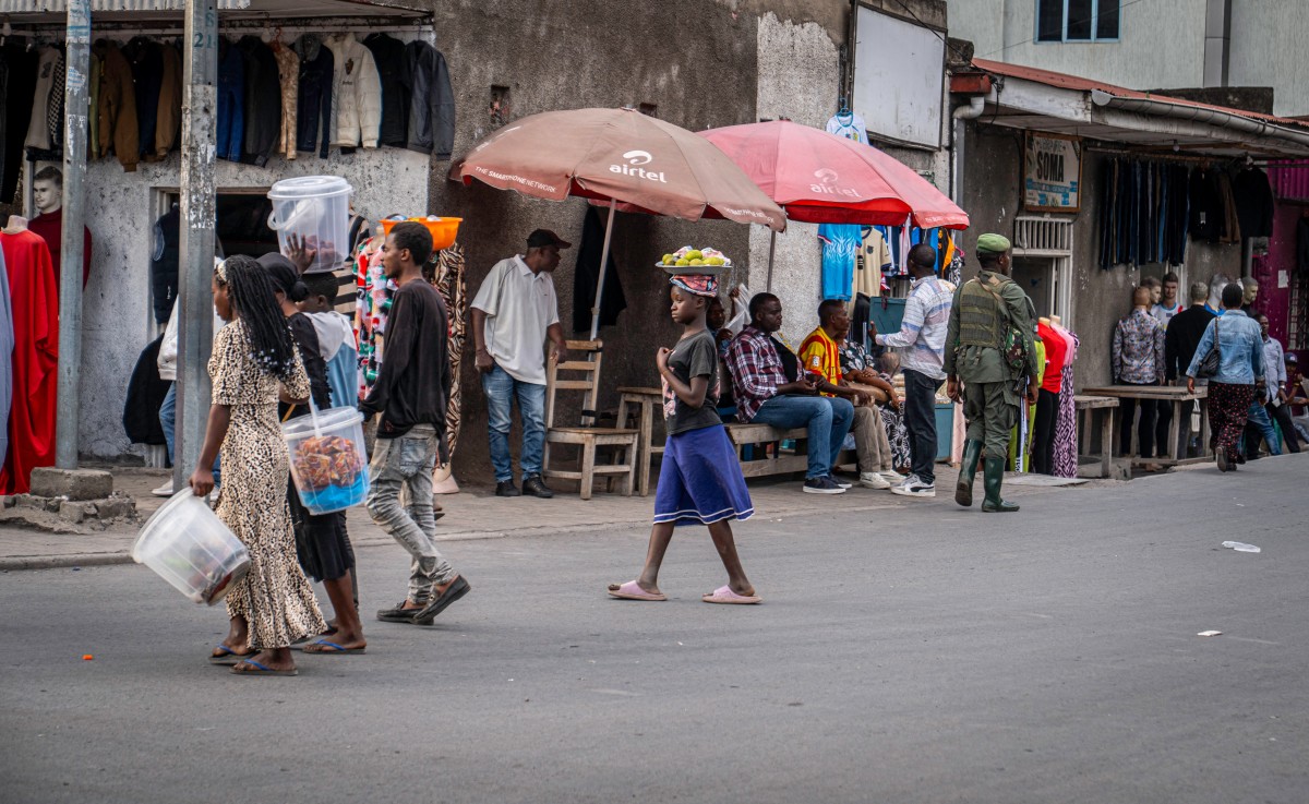 A soldier from the M23 armed group on patrols in Goma, capital of North Kivu province in eastern Democratic Republic of Congo. (AFP)