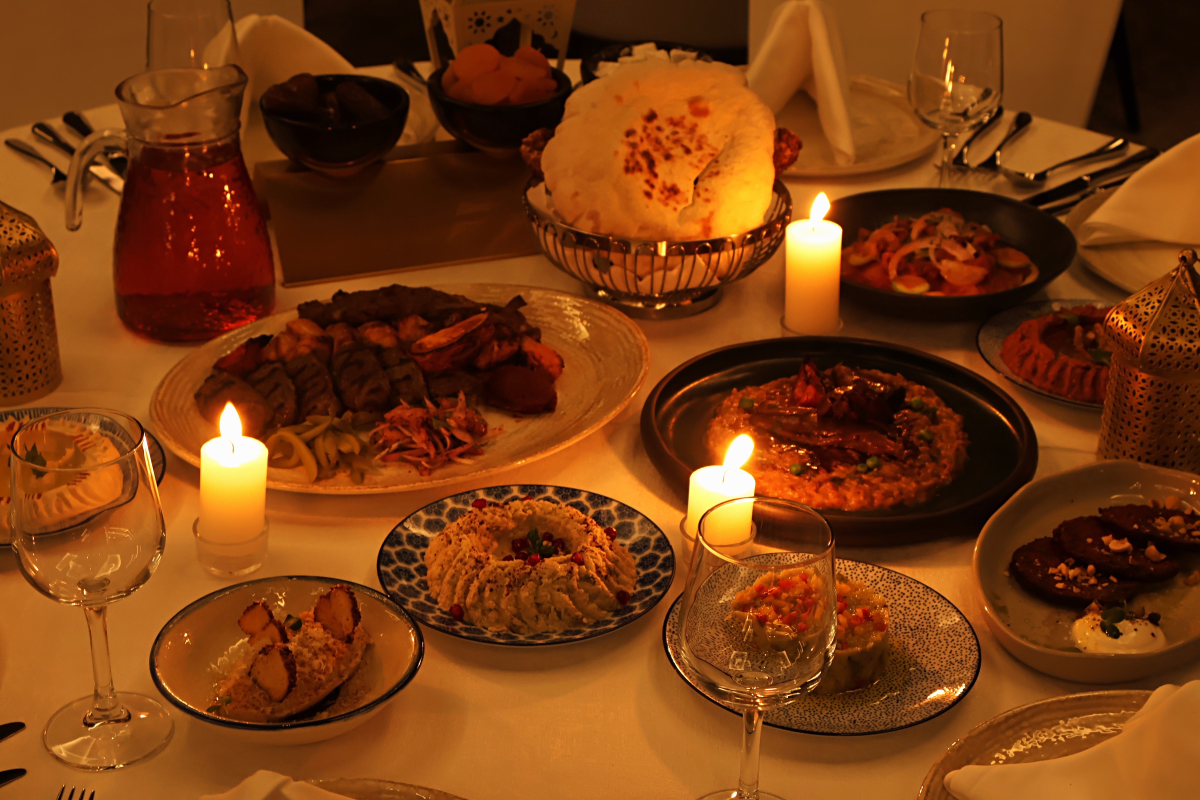An iftar menu at Rixos Abhor Jeddah thoughtfully designed to highlight the careful pacing of dishes, ensuring they are served in stages rather than all at once. (Rixos)
