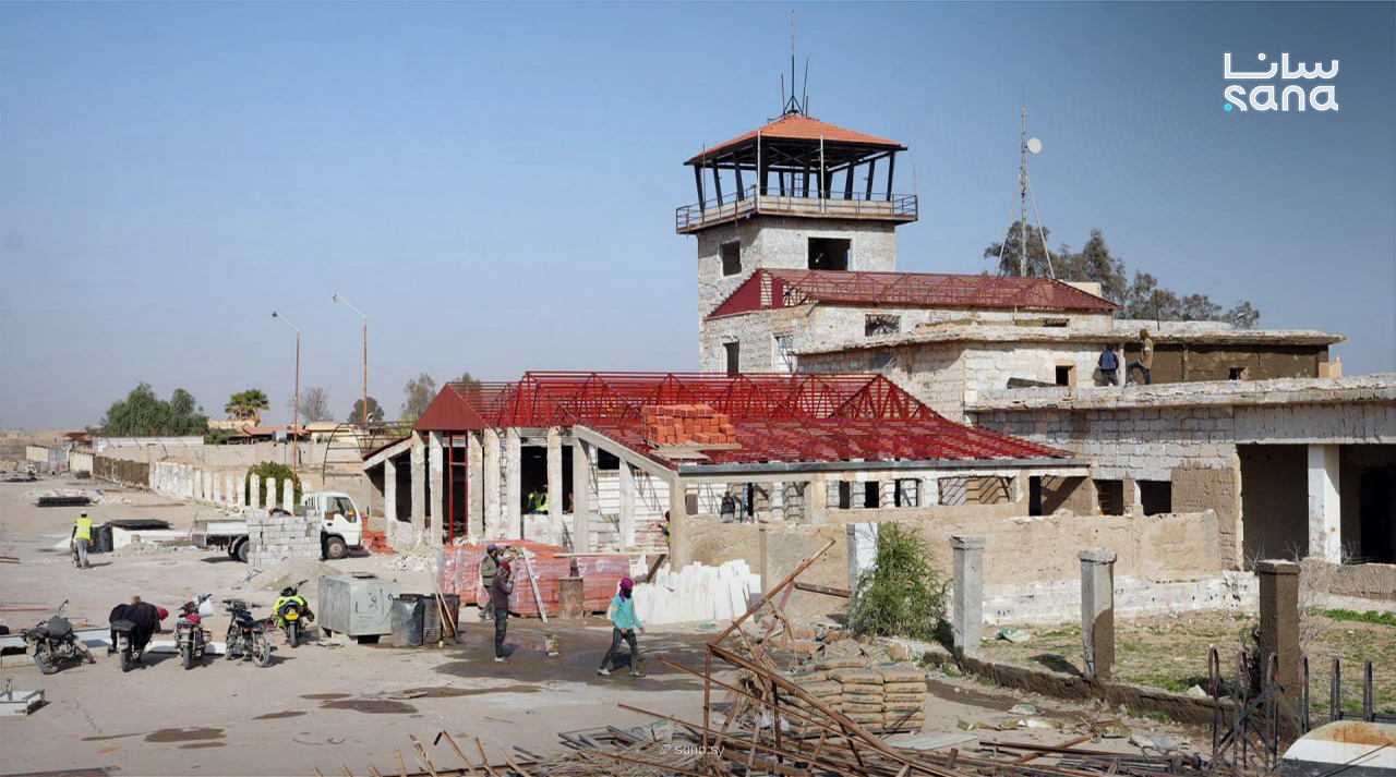 Deir Ezzor Civil Airport has been out of service for more than a decade due to the country’s civil war. (SANA)