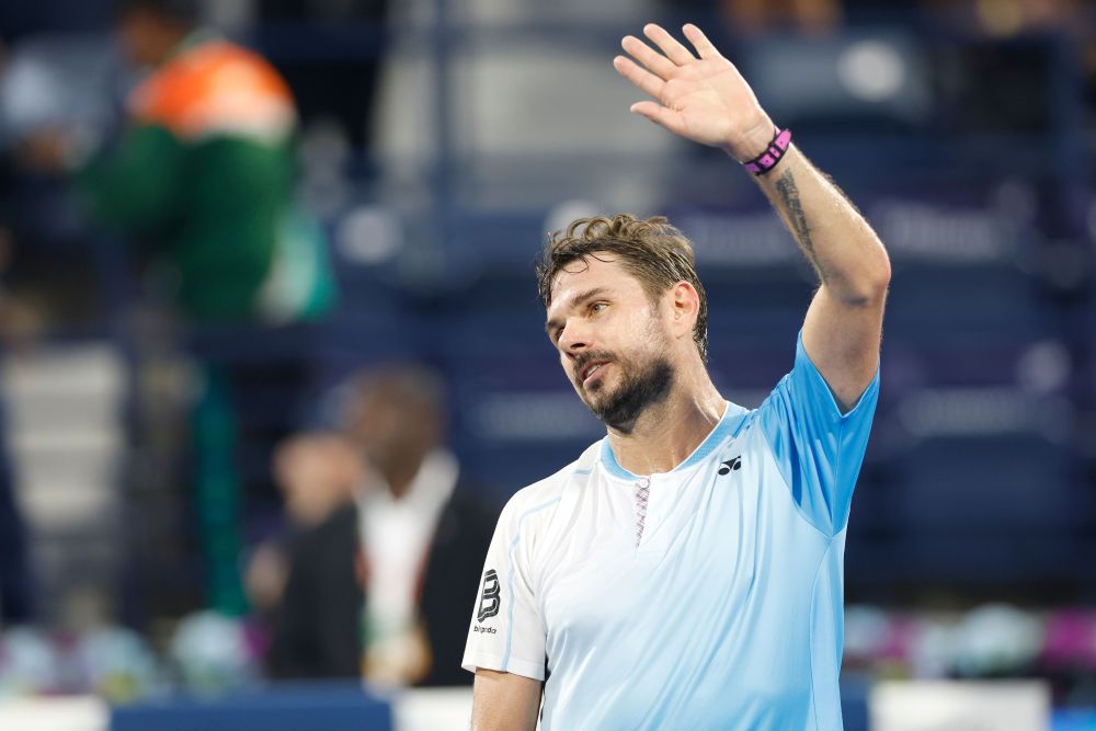 Wawrinka rolls back the years to beat Lebanon’s Benjamin Hassan in front of Federer