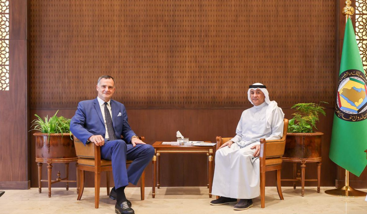 GCC secretary general receives EU ambassador to Saudi Arabia