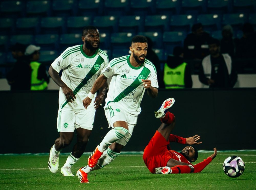 Al-Ahli defeated Damac 1-0 to go top of the SPL. (X/@ALAHLI_FCEN)