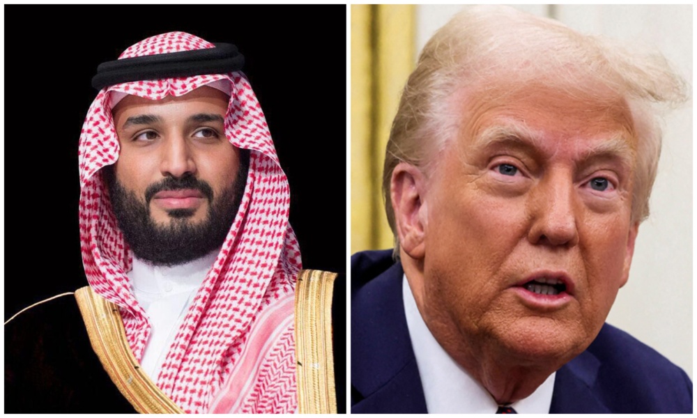 Crown Prince Mohammed bin Salman received a telephone call on Saturday from US President Donald Trump. (SPA/File Photo)