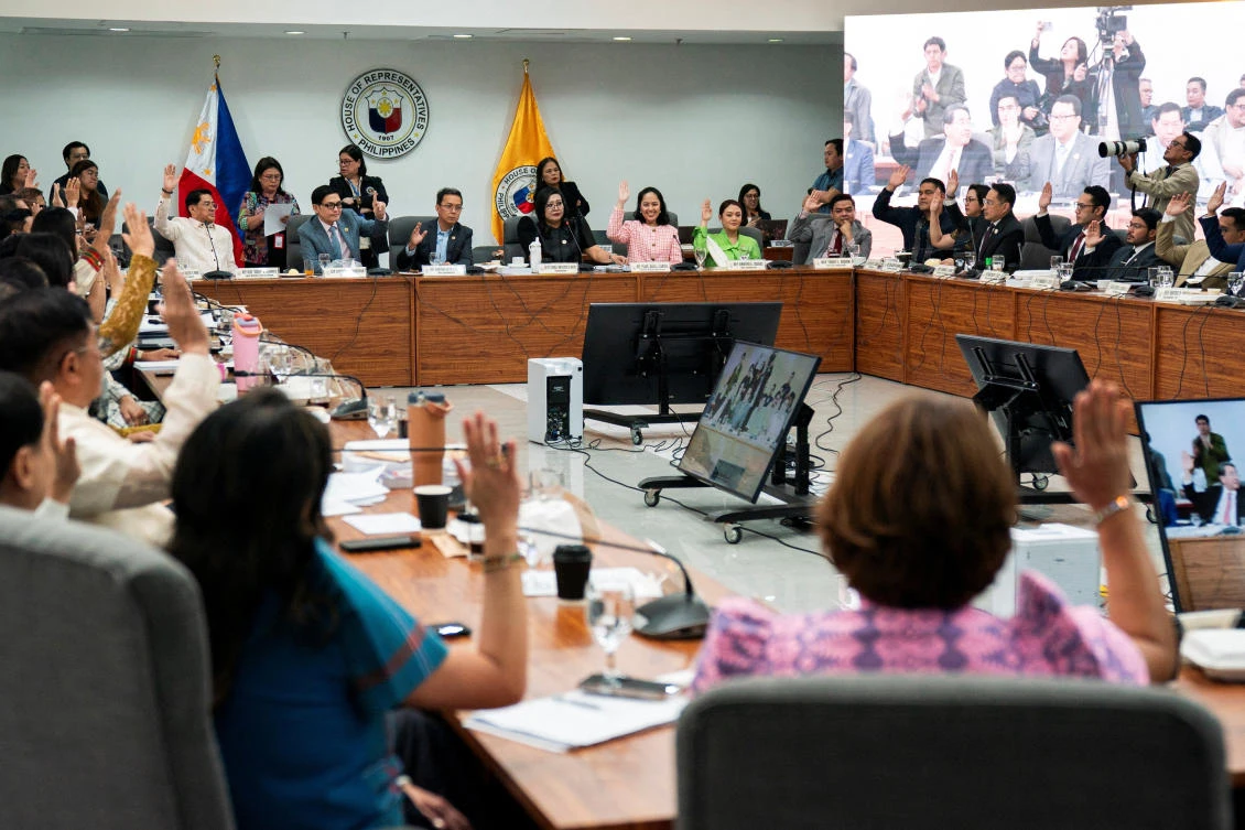 The Philippines’ House justice committee on Wednesday voted down two impeachment complaints against President Ferdinand Marcos Jr., due to lack of substance. (Reuters)
