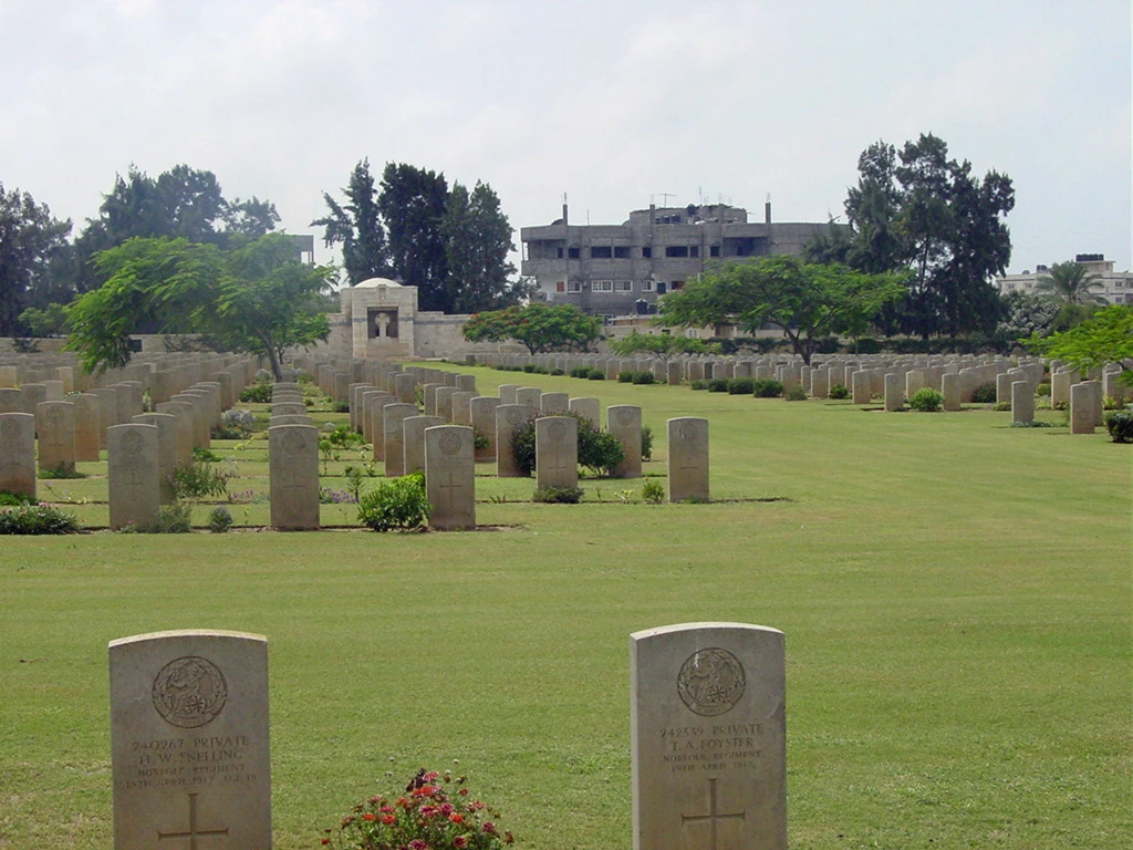 Israeli forces bulldozed part of a Gaza cemetery containing the graves of British, Australian and other Allied soldiers killed during the First and Second World Wars. (Commonwealth War Graves Commission)