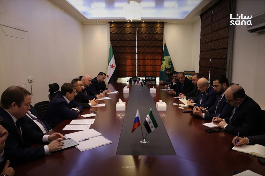 The talks in Damascus assessed the condition of Syria’s railway lines. (SANA)