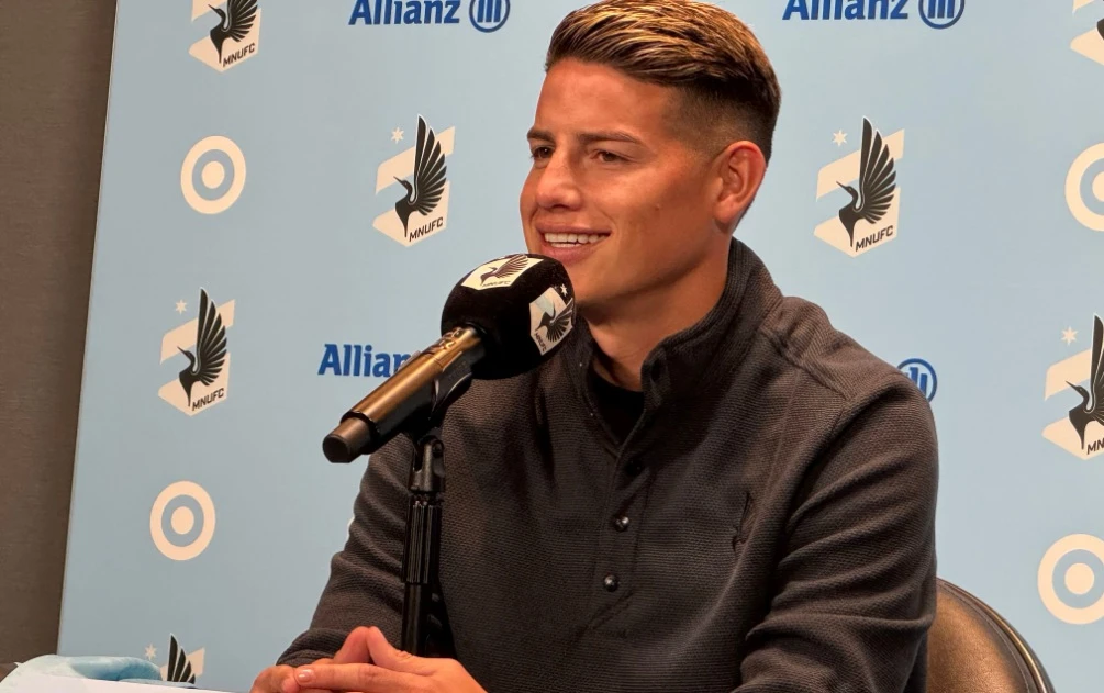 Colombia captain James Rodriguez signed for Minnesota United on Friday, marking his seventh club since leaving Real Madrid in 2020 as the former World Cup Golden Boot winner continues his globe-trotting career. (X/@FelipeCar)