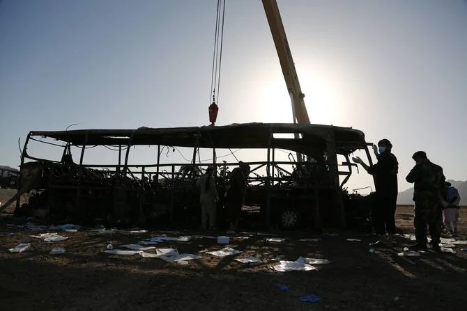 At least 12 people were killed and three seriously injured when a minibus overturned and crashed into a valley in northeastern Afghanistan, local officials said on Saturday. (AFP/File)