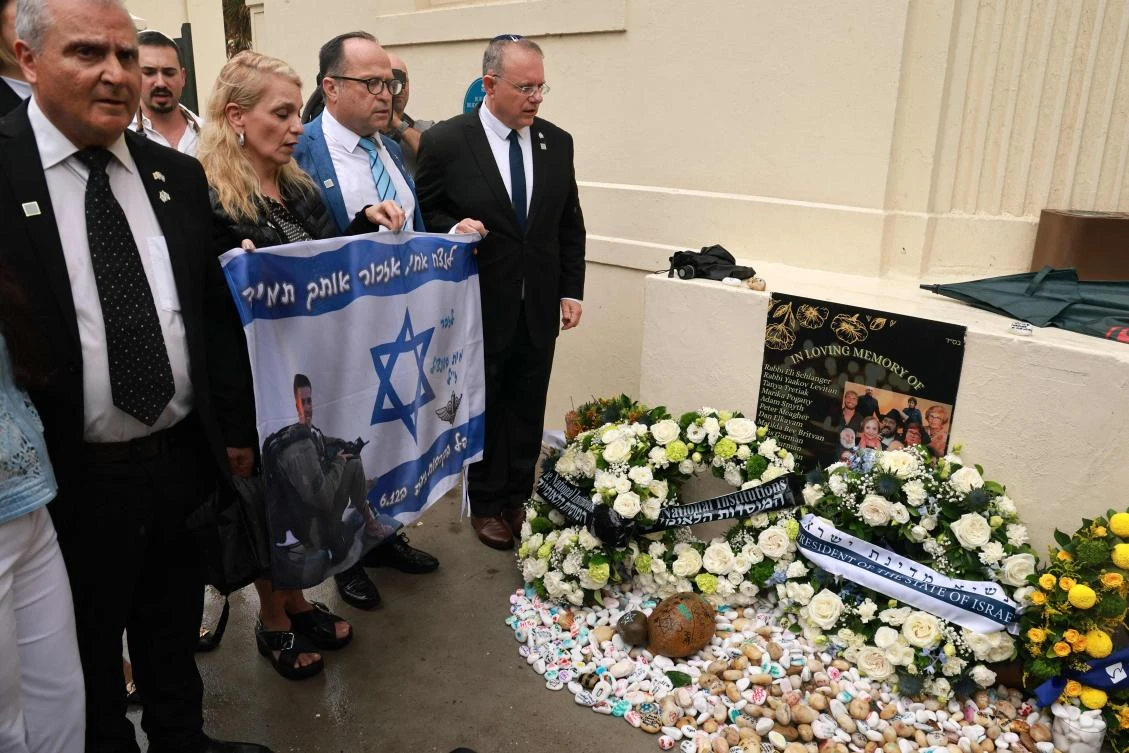 Israeli president says ‘we will overcome evil’ at Bondi Beach