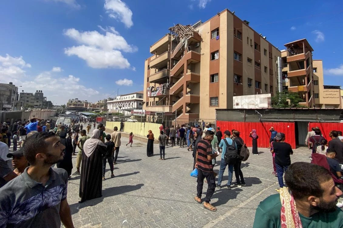 Nasser Hospital rejects the claims, and says civilian police are inside to protect patients and staff. (FILE/AFP)