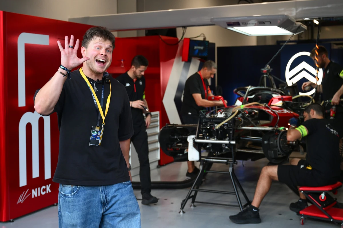 Max Klymenko of Career Ladder fame at the Citroen garage in Jeddah. (Supllied)