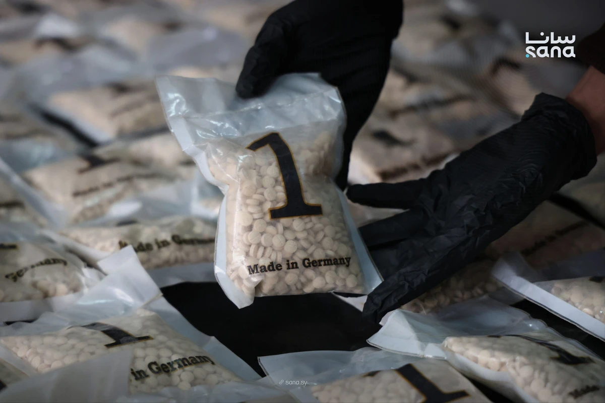 The drugs would have been smuggled to other countries, the Syrian Arab News Agency reported.