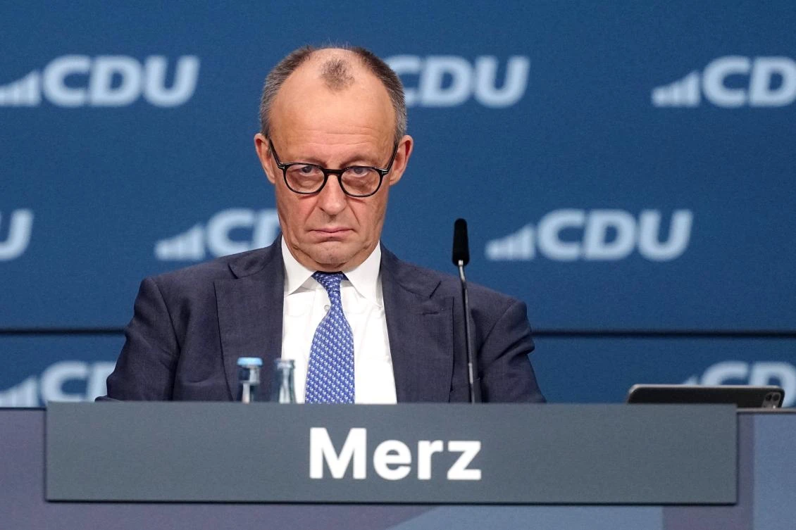 German Chancellor Friedrich Merz will discuss a number of topics, including security, geopolitics, trade and human rights during his meeting with the Chinese leader. (dpa via AP)