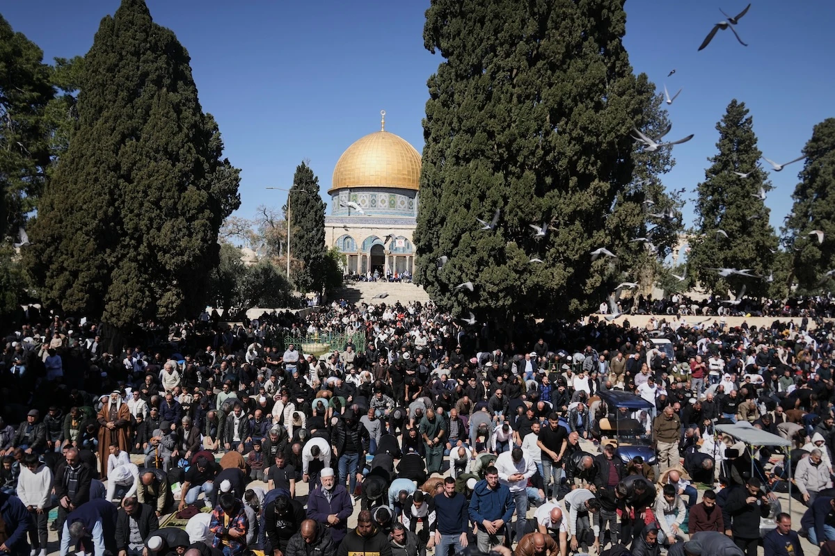 First Ramadan Friday prayers held at Jerusalem’s Al-Aqsa mosque since ceasefire