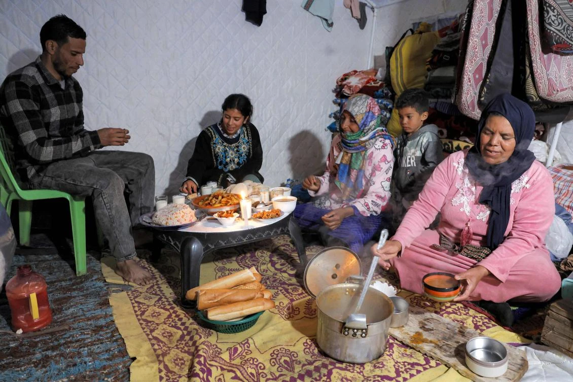 Morocco flood evacuees mark muted Ramadan away from home