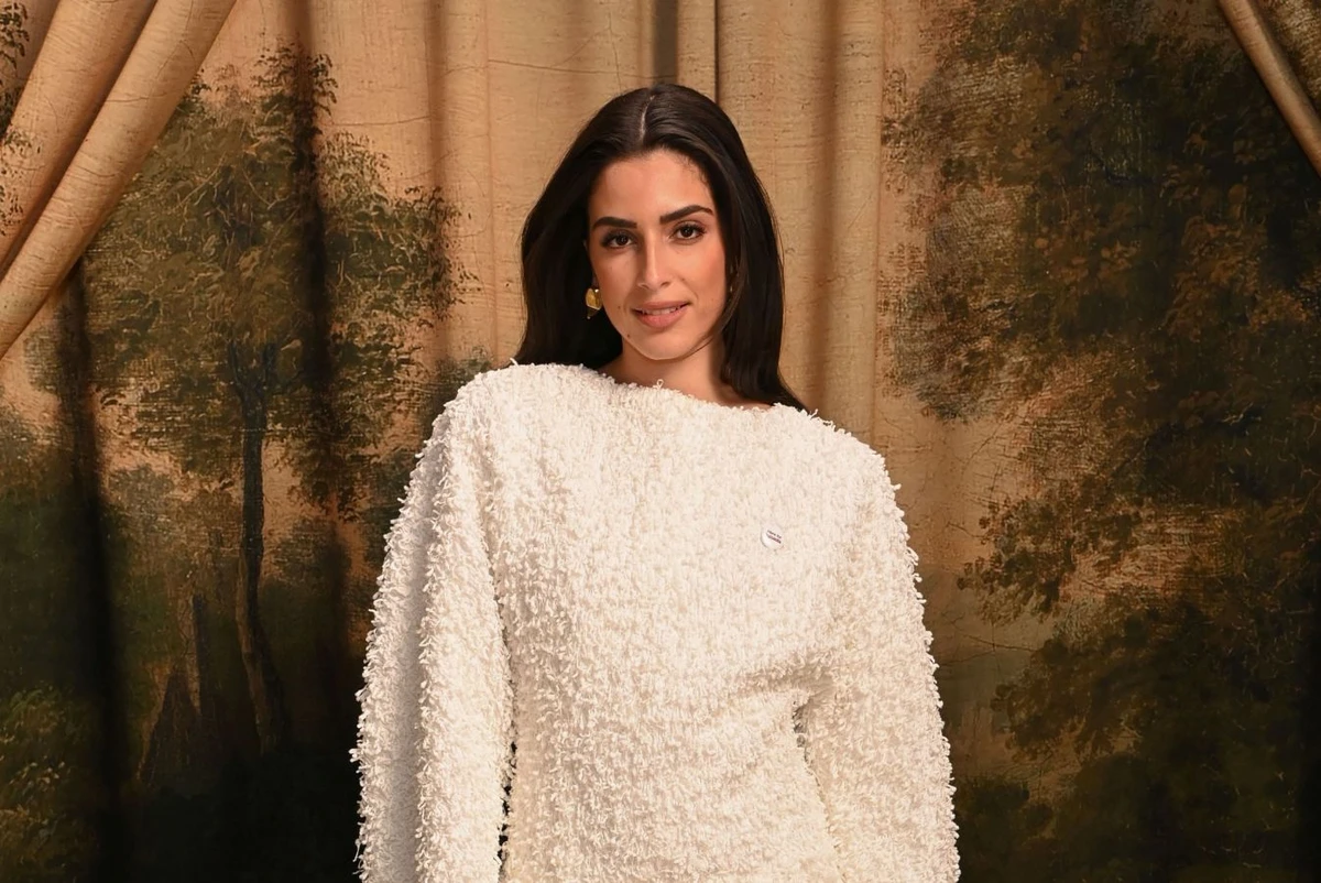 Palestinian-Jordanian-Canadian actress Saja Kilani, one of the stars of “The Voice of Hind Rajab,” stepped onto the BAFTA Film Awards 2026 red carpet in a sculptural look from Bottega Veneta’s Spring 2026 collection. (Getty Images)