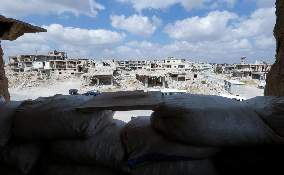 A picture shows destruction in the district of Daraa al-Balad of Syria’s southern city of Daraa. (File / AFP)