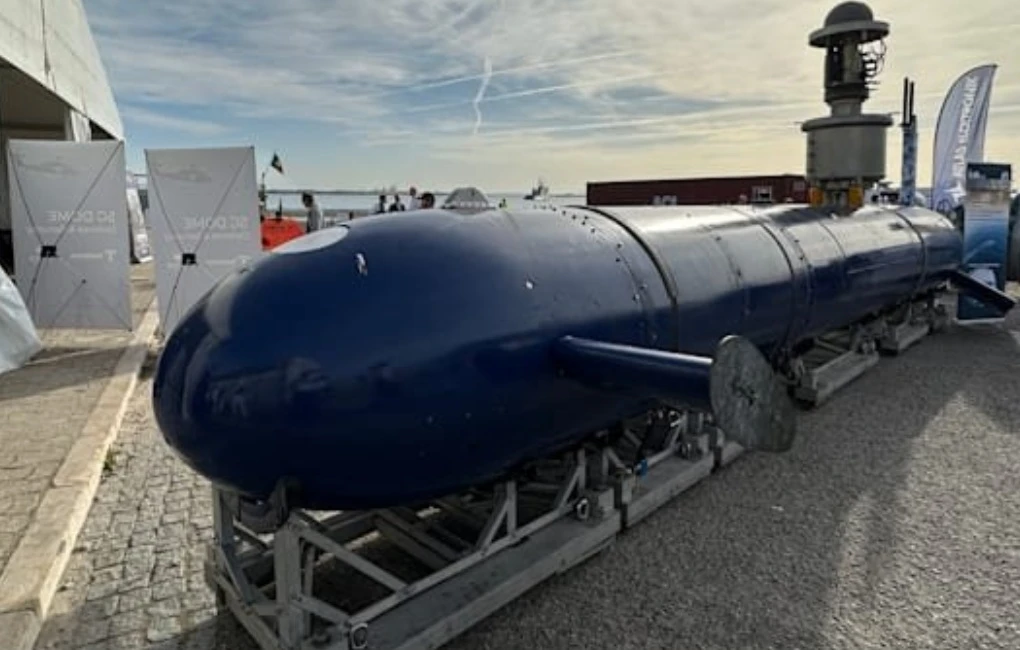 The German navy on Wednesday said it had taken delivery of an Israeli-made Blue Whale underwater drone intended for reconnaissance and detecting “hybrid threats at sea.” (X/@AlexandruC4)