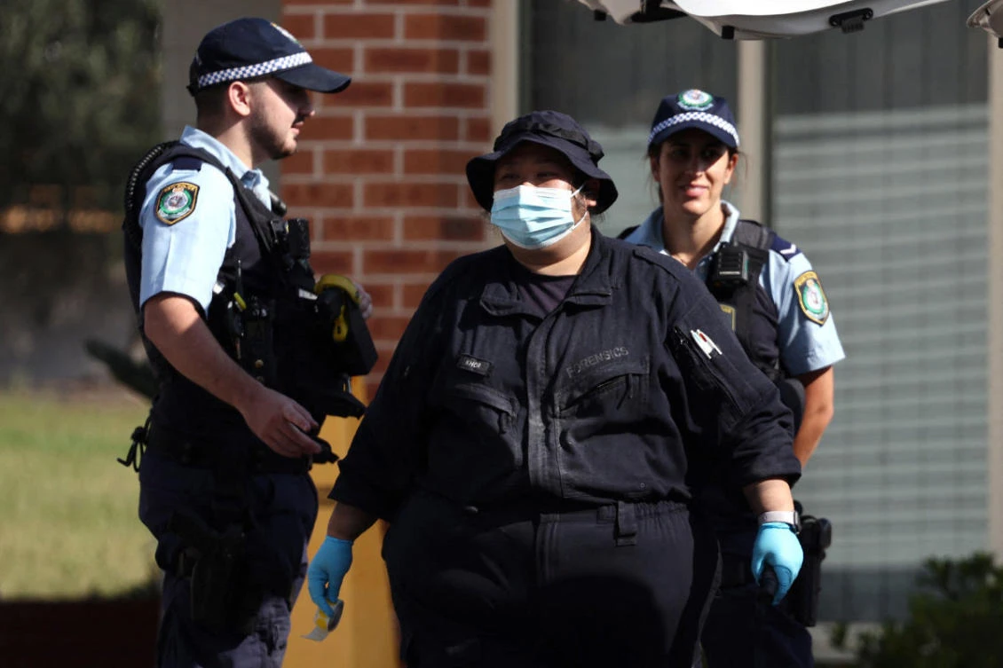 File photo showing forensic specialists from Australia's police responding to a terror incident in Sydney. (AFP/file photo)