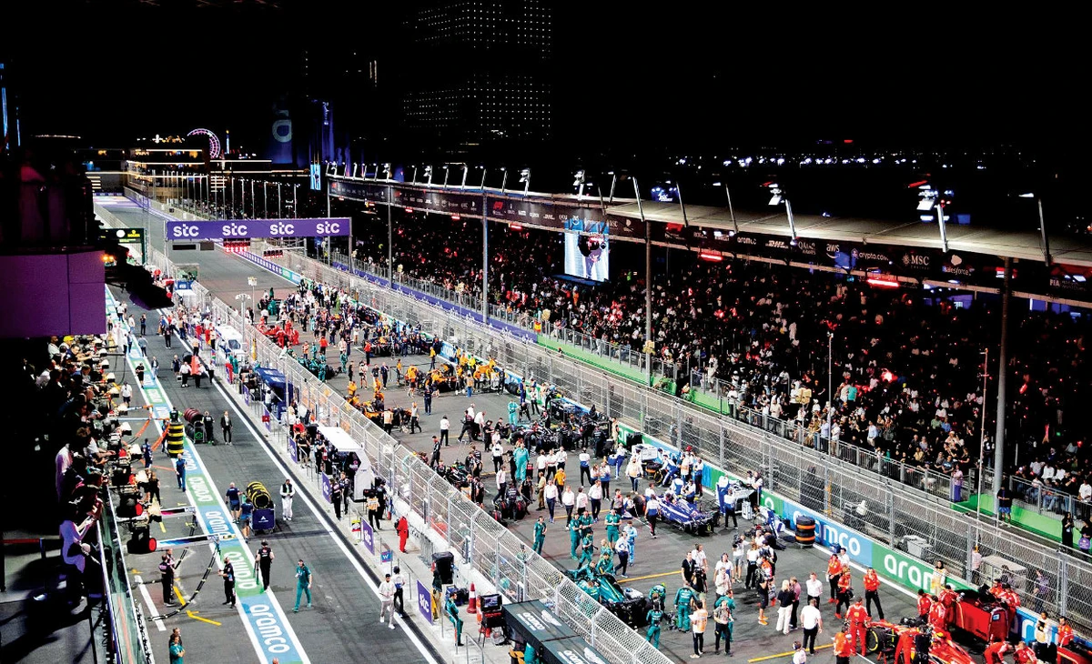 In Saudi Arabia, the impact is visible in the numbers, with the Grand Prix in April delivering record-high hotel performance in Jeddah. (Reuters)