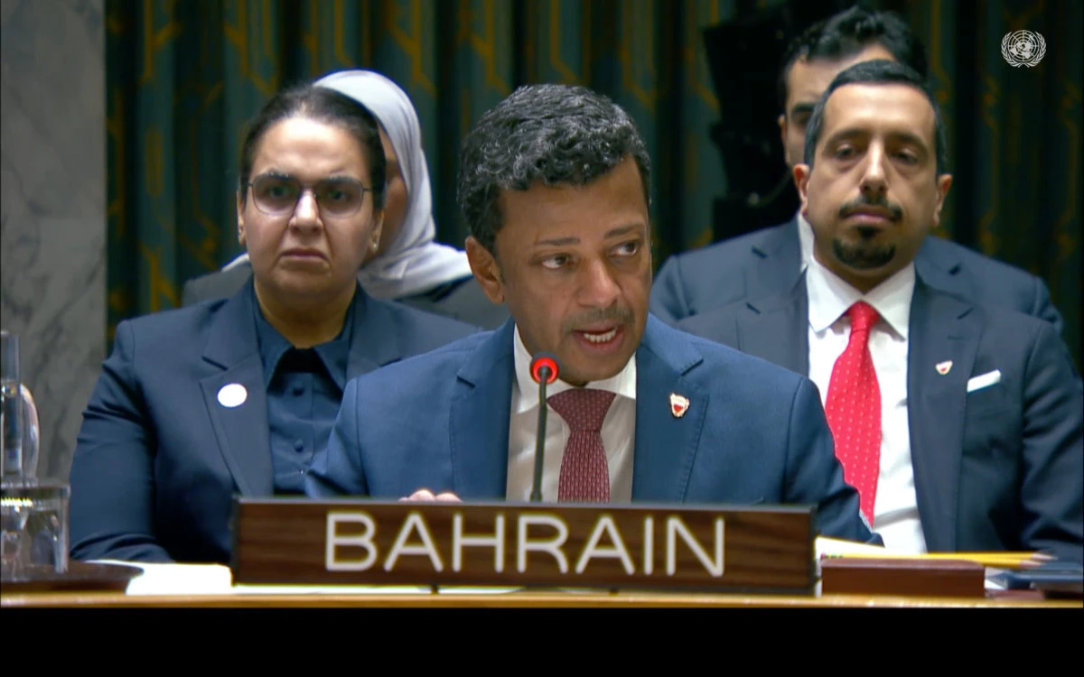 Bahrain’s UN Ambassador Jamal Fares Alrowaei. (UN photo)
